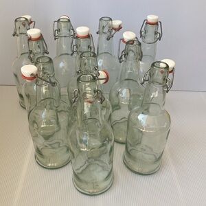 Closing closet last chance EZ Cap clear glass bottles